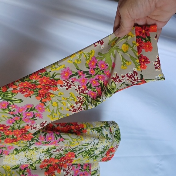 Kikit Blouse Jacket Women’s Front Zipper Long Sleeve Floral Print, sz L - Picture 3 of 6